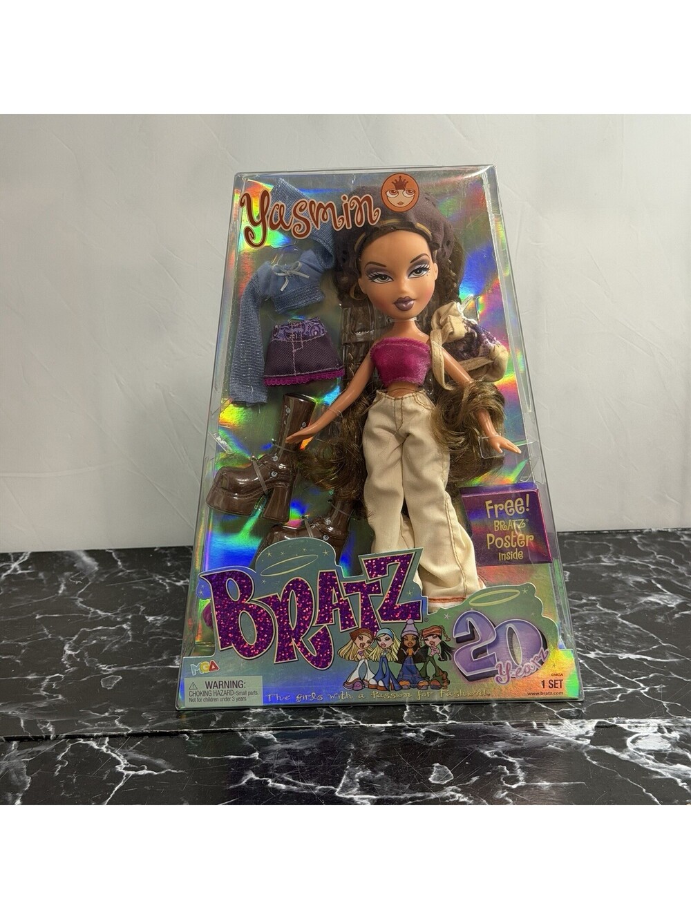 Bratz 20th Anniversary Yasmin Doll 2021 MGA NRFB New